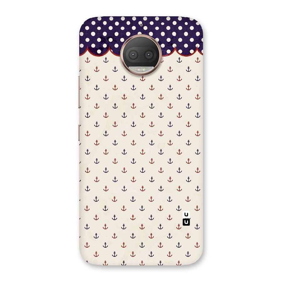Polka Anchor Back Case for Moto G5s Plus
