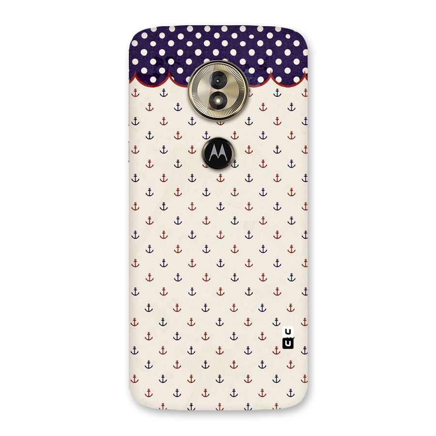 Polka Anchor Back Case for Moto G6 Play