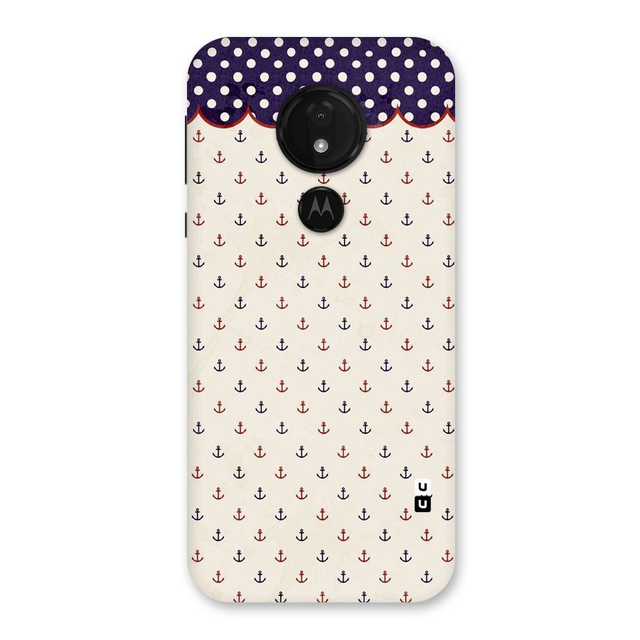 Polka Anchor Back Case for Moto G7 Power