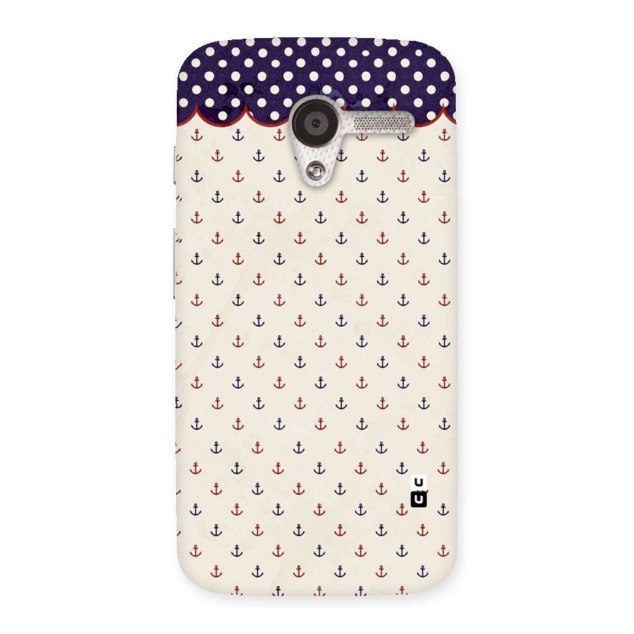 Polka Anchor Back Case for Moto X