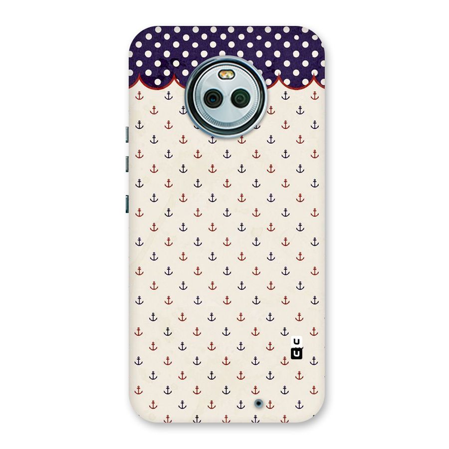 Polka Anchor Back Case for Moto X4