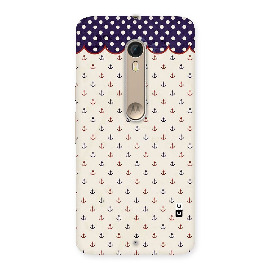Polka Anchor Back Case for Motorola Moto X Style