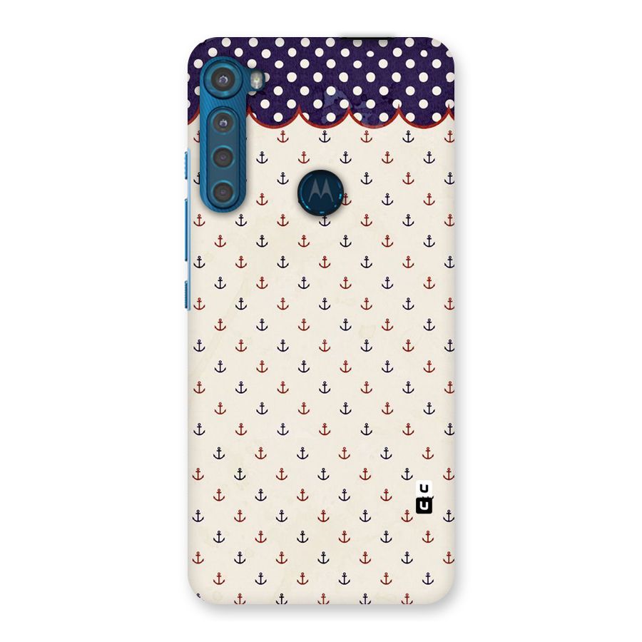 Polka Anchor Back Case for Motorola One Fusion Plus