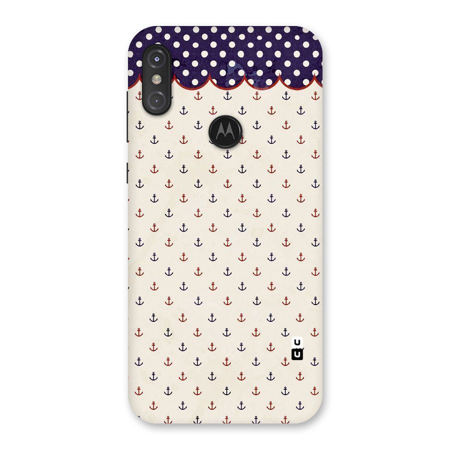 Polka Anchor Back Case for Motorola One Power