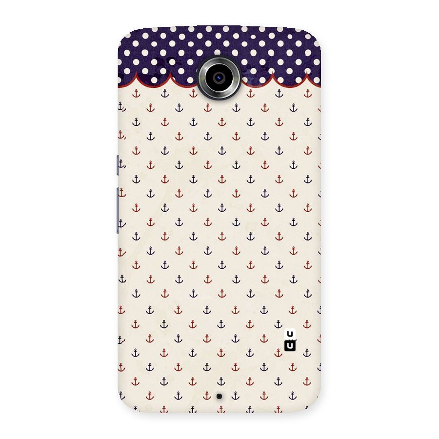 Polka Anchor Back Case for Nexsus 6