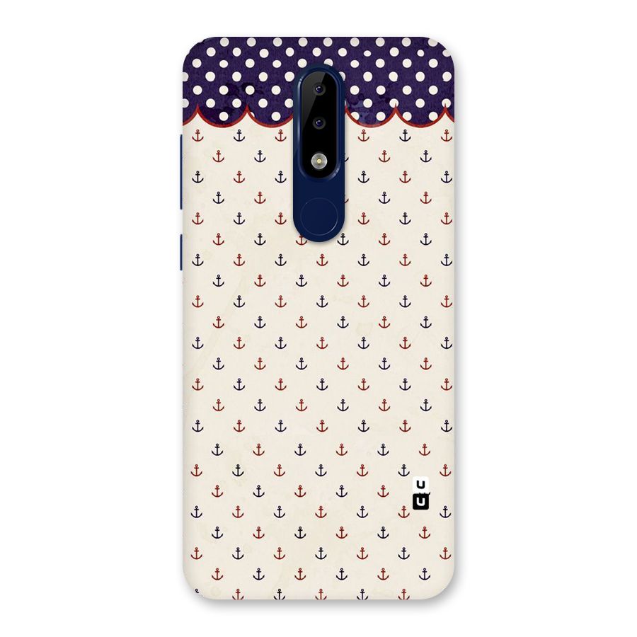 Polka Anchor Back Case for Nokia 5.1 Plus
