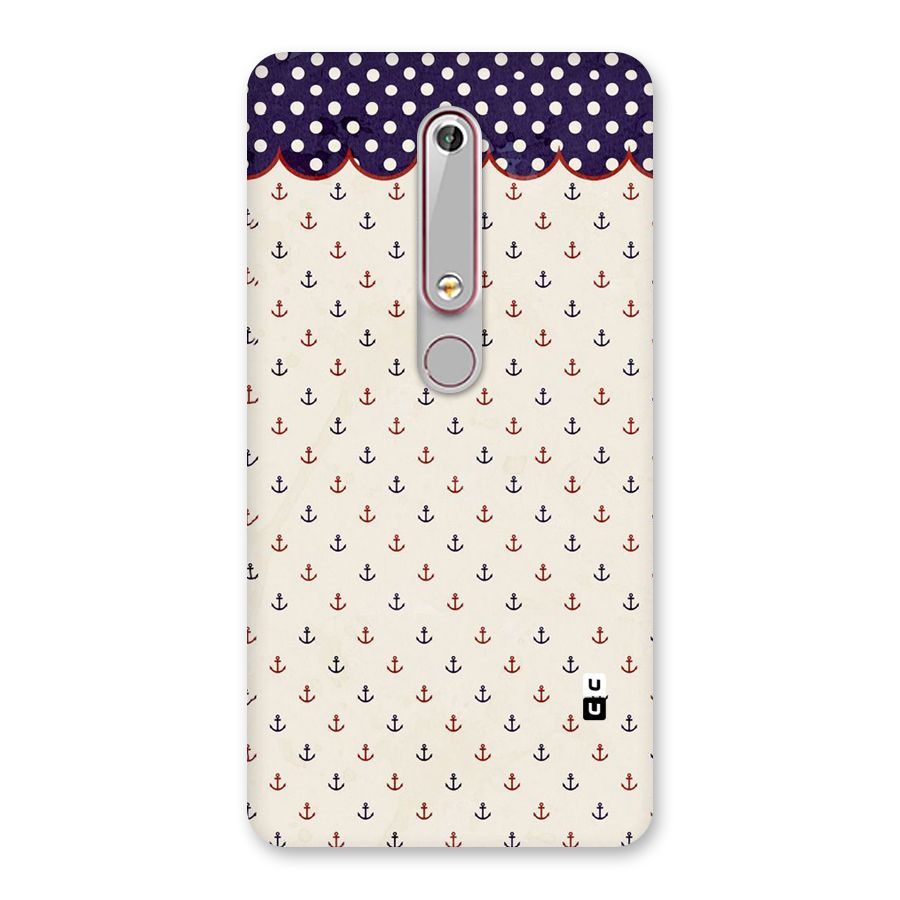 Polka Anchor Back Case for Nokia 6.1