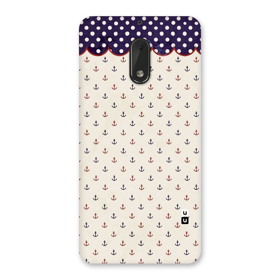 Polka Anchor Back Case for Nokia 6