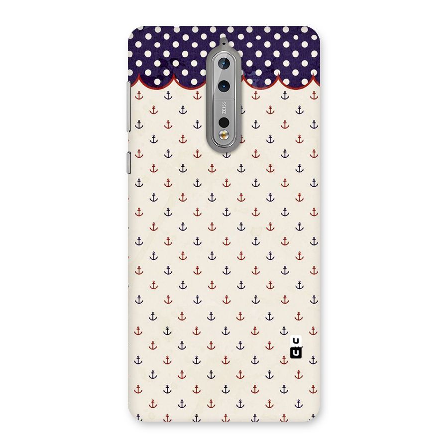 Polka Anchor Back Case for Nokia 8