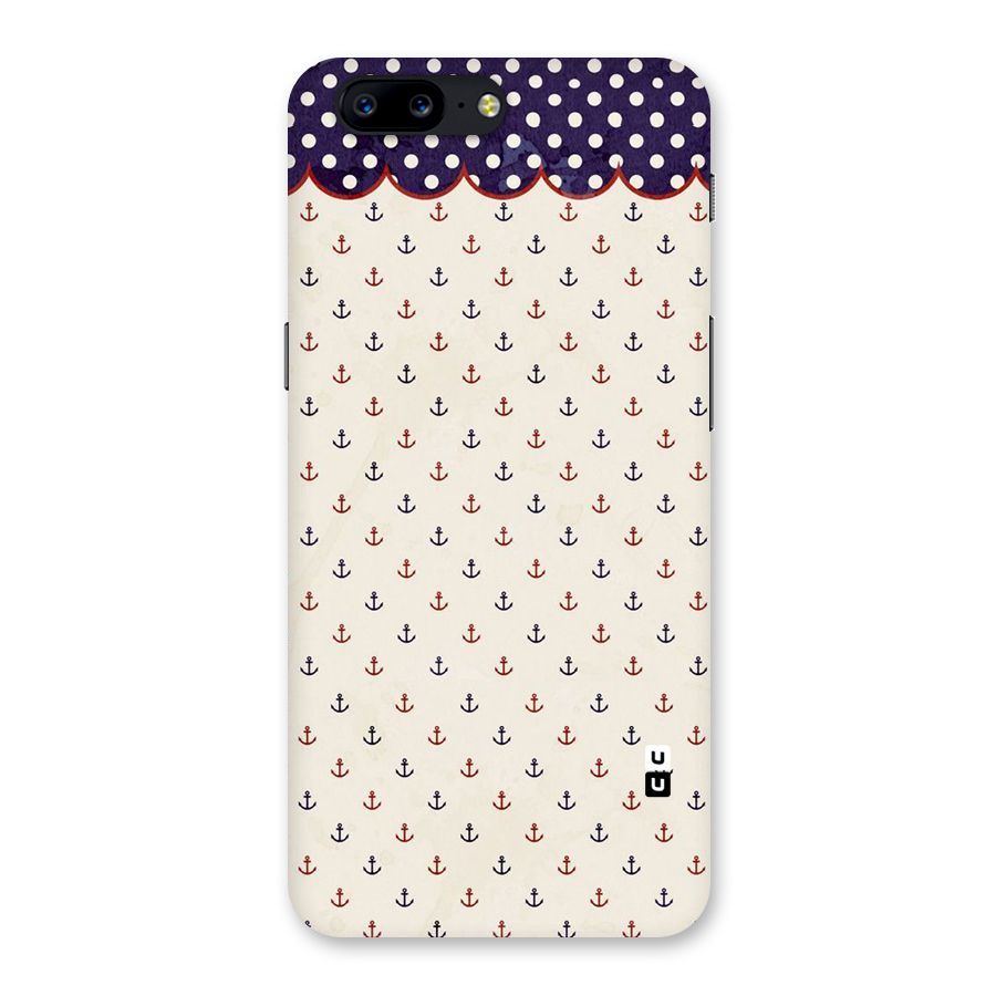 Polka Anchor Back Case for OnePlus 5