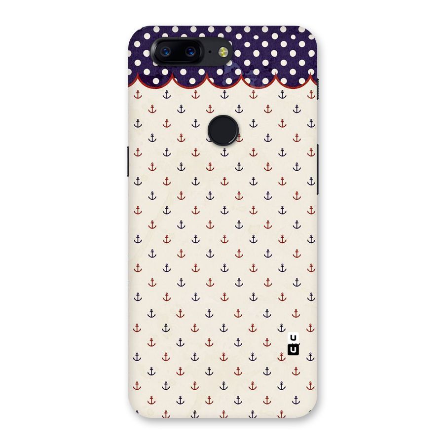 Polka Anchor Back Case for OnePlus 5T