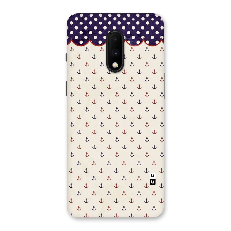 Polka Anchor Back Case for OnePlus 7