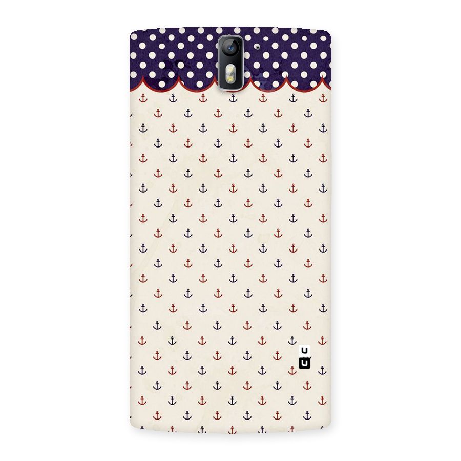 Polka Anchor Back Case for One Plus One