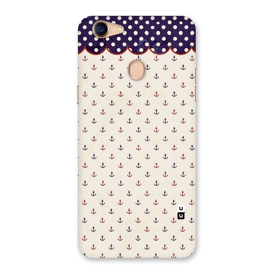 Polka Anchor Back Case for Oppo F5 Youth