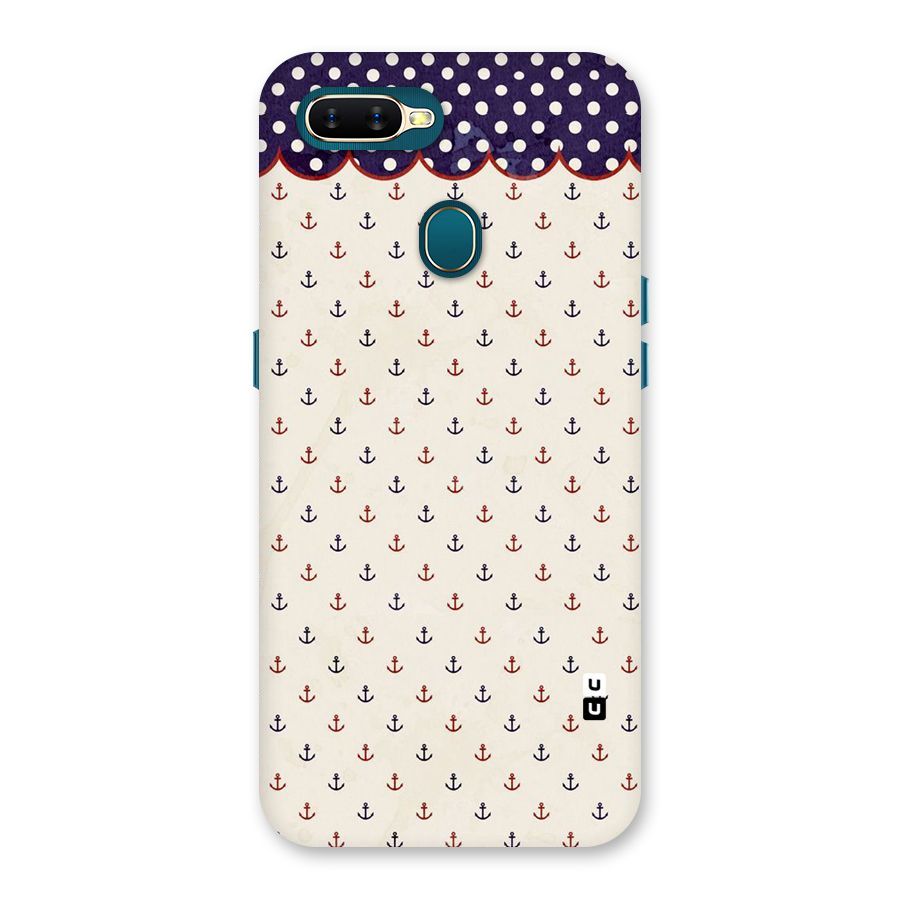 Polka Anchor Back Case for Oppo A11k