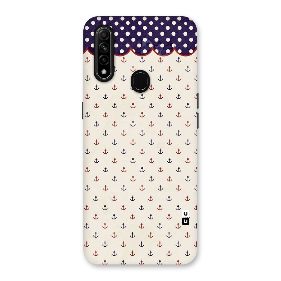 Polka Anchor Back Case for Oppo A31