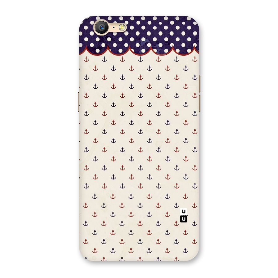 Polka Anchor Back Case for Oppo A57