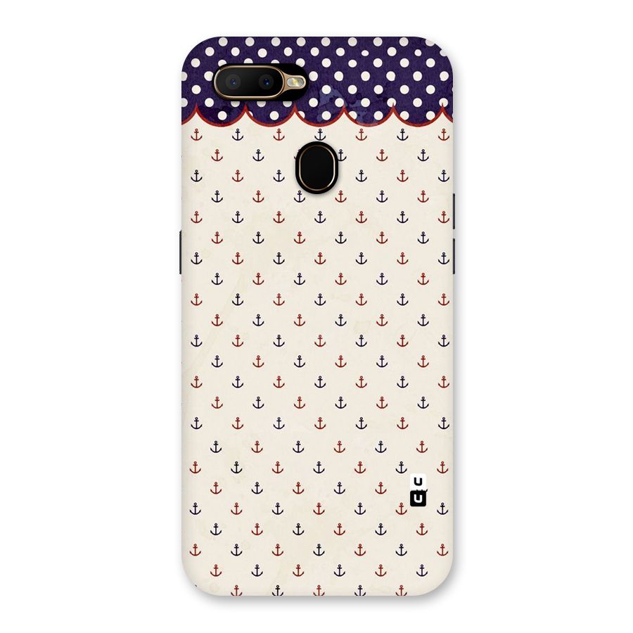 Polka Anchor Back Case for Oppo A5s