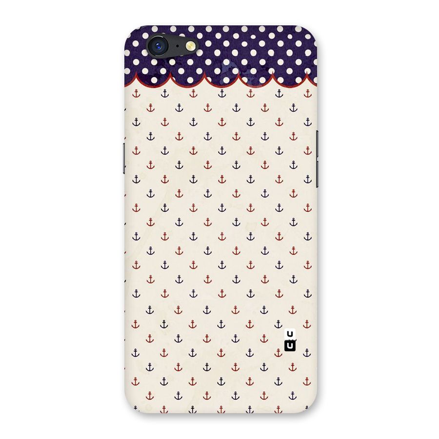 Polka Anchor Back Case for Oppo A71