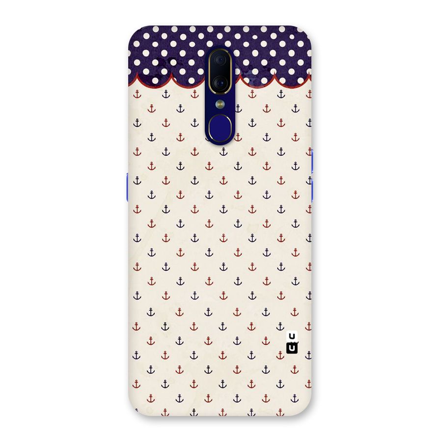 Polka Anchor Back Case for Oppo A9
