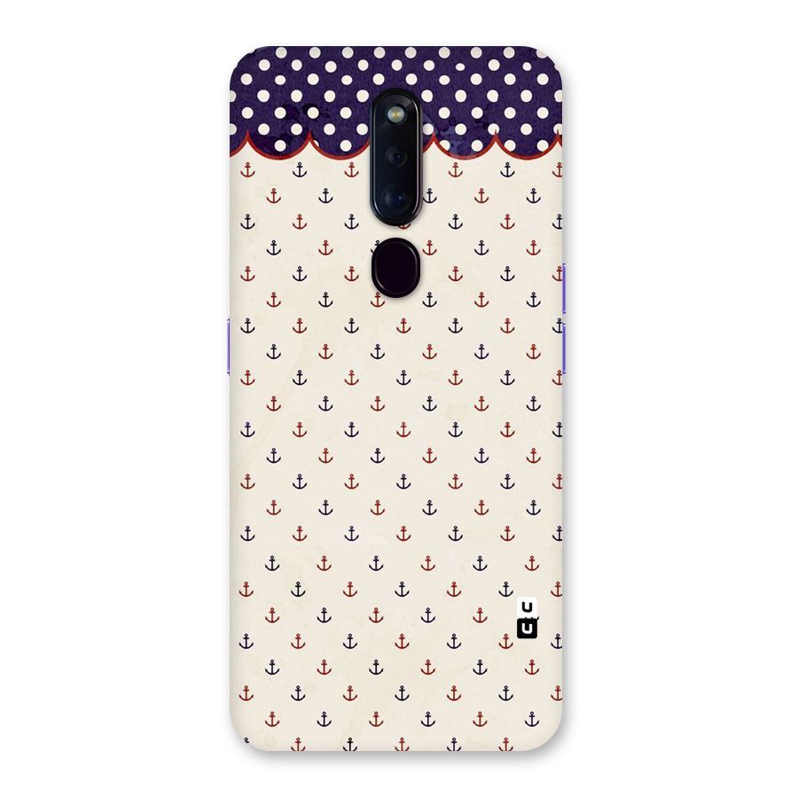 Polka Anchor Back Case for Oppo F11 Pro