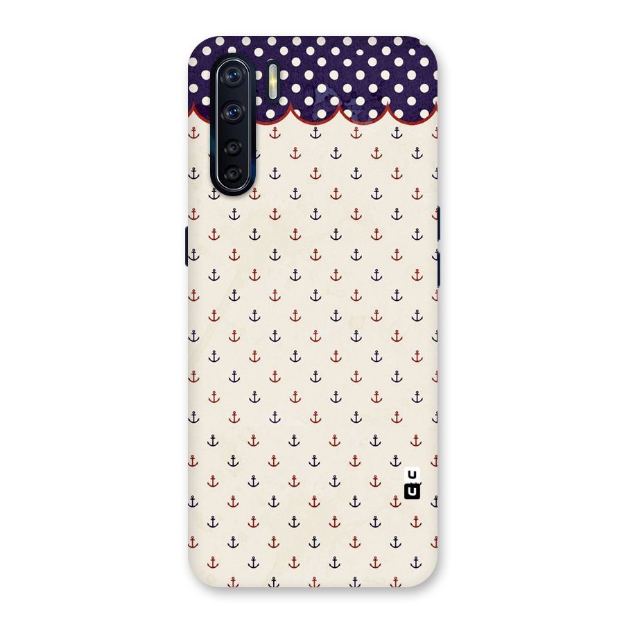 Polka Anchor Back Case for Oppo F15