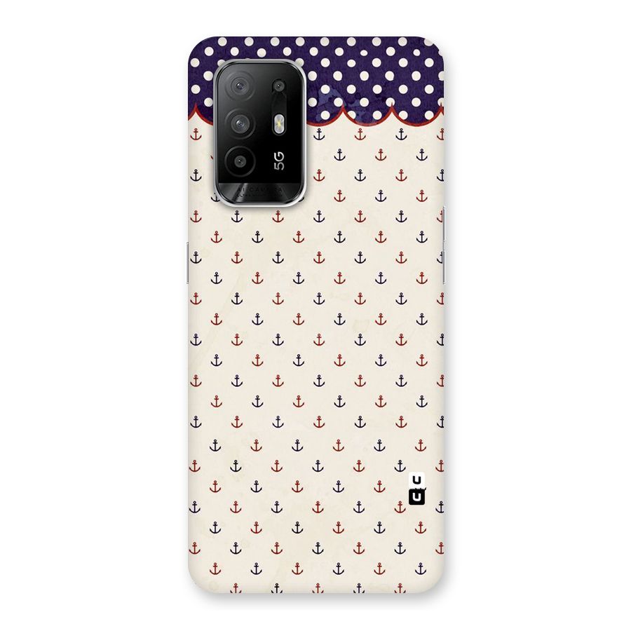 Polka Anchor Back Case for Oppo F19 Pro Plus 5G
