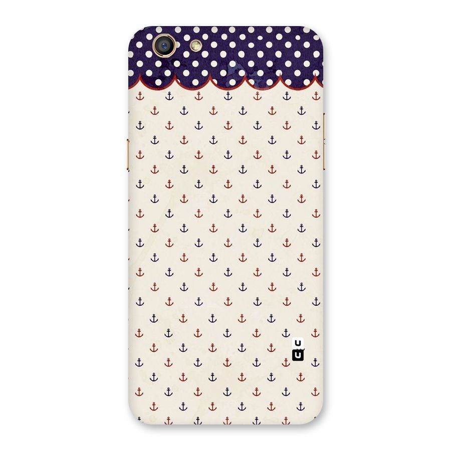 Polka Anchor Back Case for Oppo F3