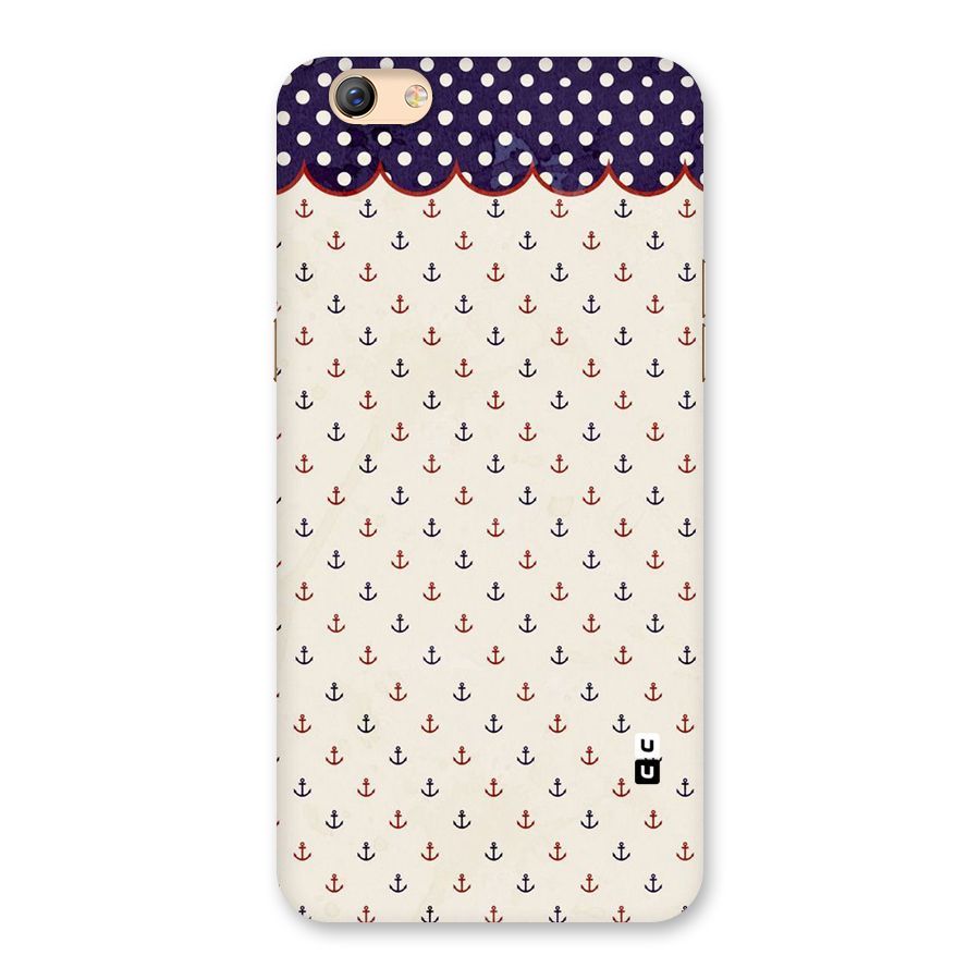 Polka Anchor Back Case for Oppo F3 Plus