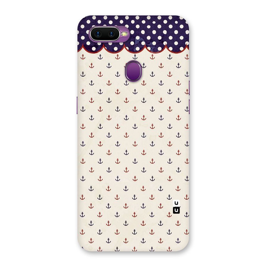Polka Anchor Back Case for Oppo F9