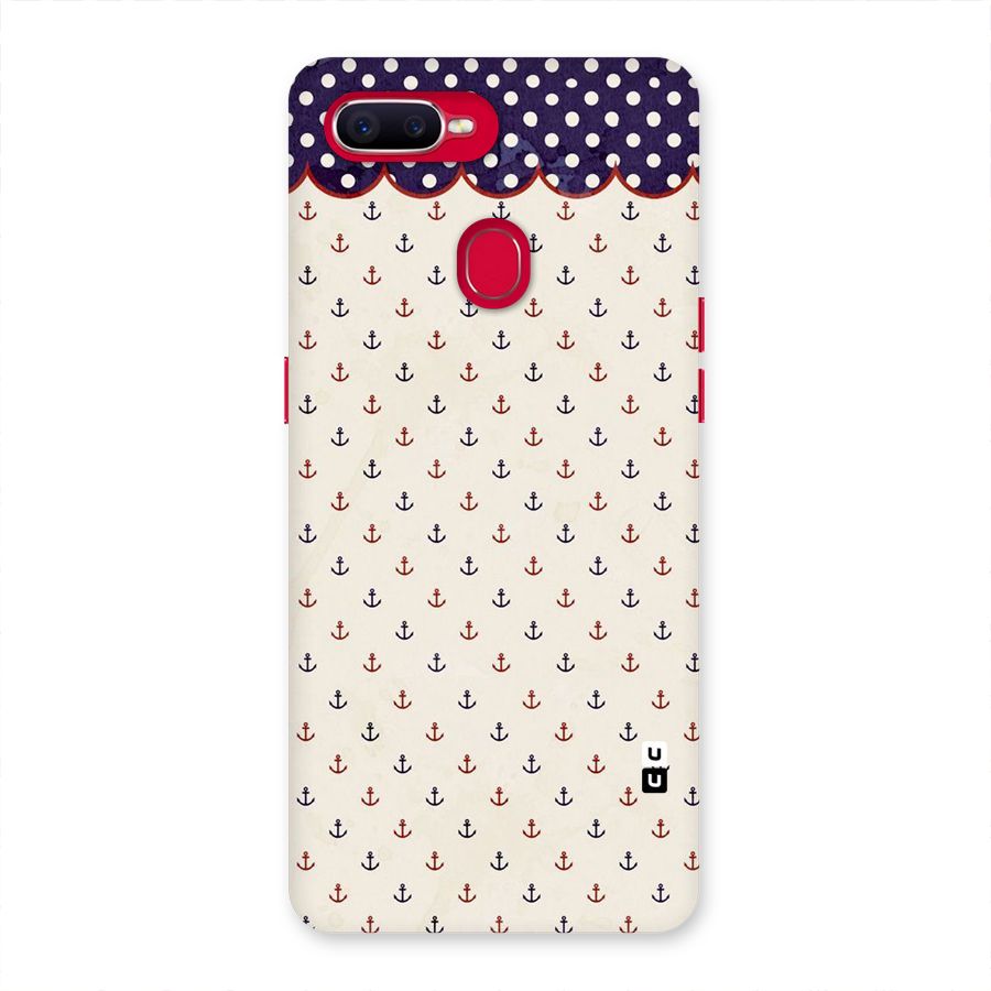 Polka Anchor Back Case for Oppo F9 Pro
