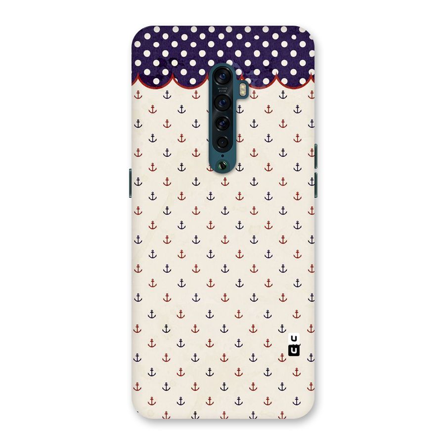 Polka Anchor Back Case for Oppo Reno2