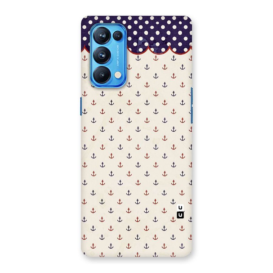 Polka Anchor Back Case for Oppo Reno5 Pro 5G