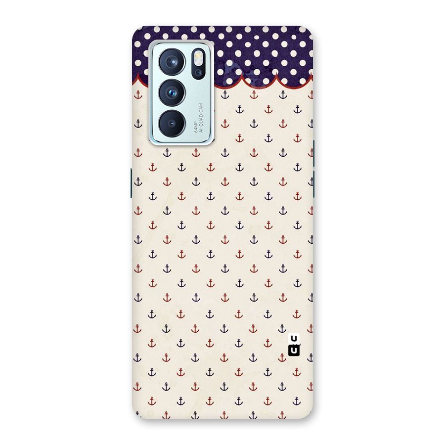 Polka Anchor Back Case for Oppo Reno6 Pro 5G