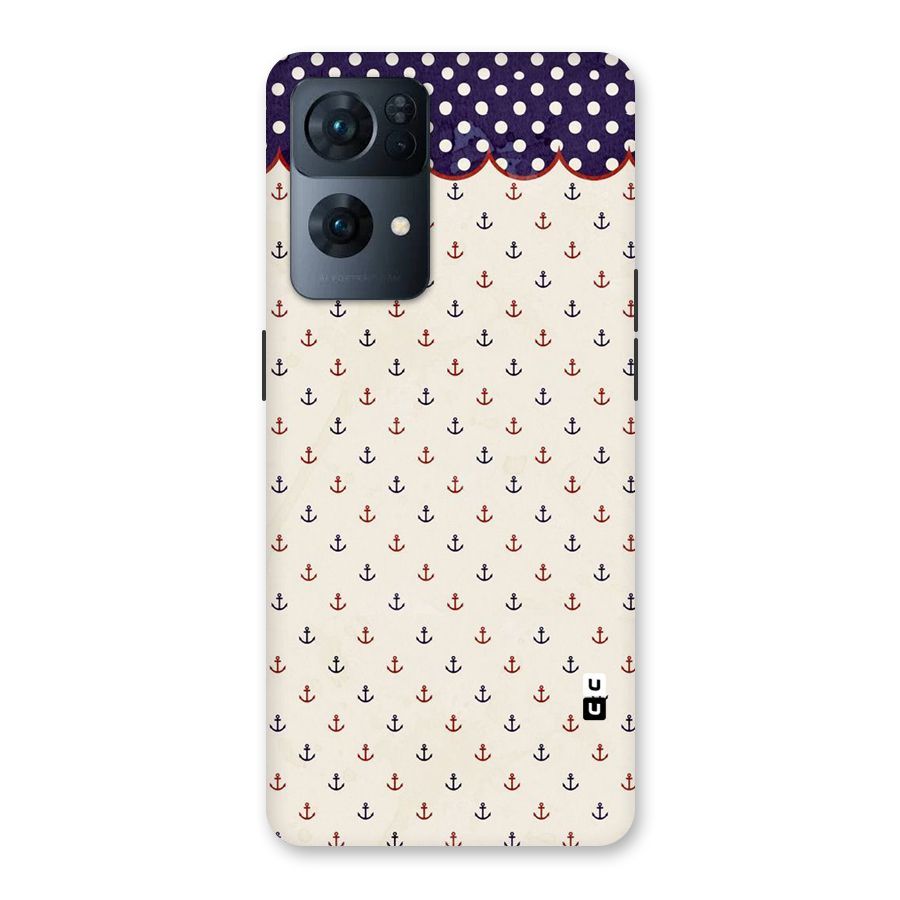 Polka Anchor Back Case for Oppo Reno7 Pro 5G