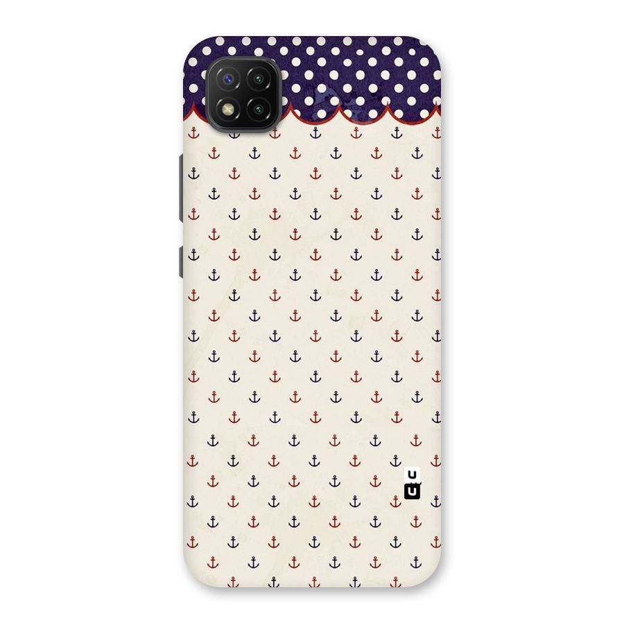 Polka Anchor Back Case for Poco C3
