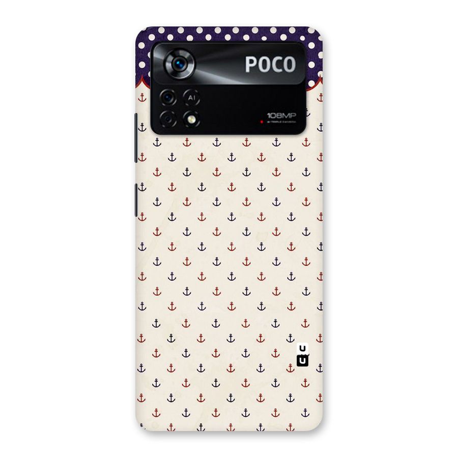 Polka Anchor Back Case for Poco X4 Pro 5G