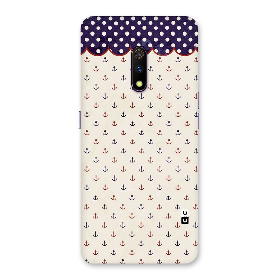 Polka Anchor Back Case for Realme X