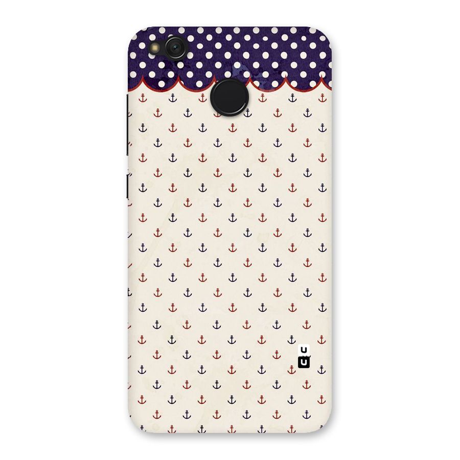 Polka Anchor Back Case for Redmi 4