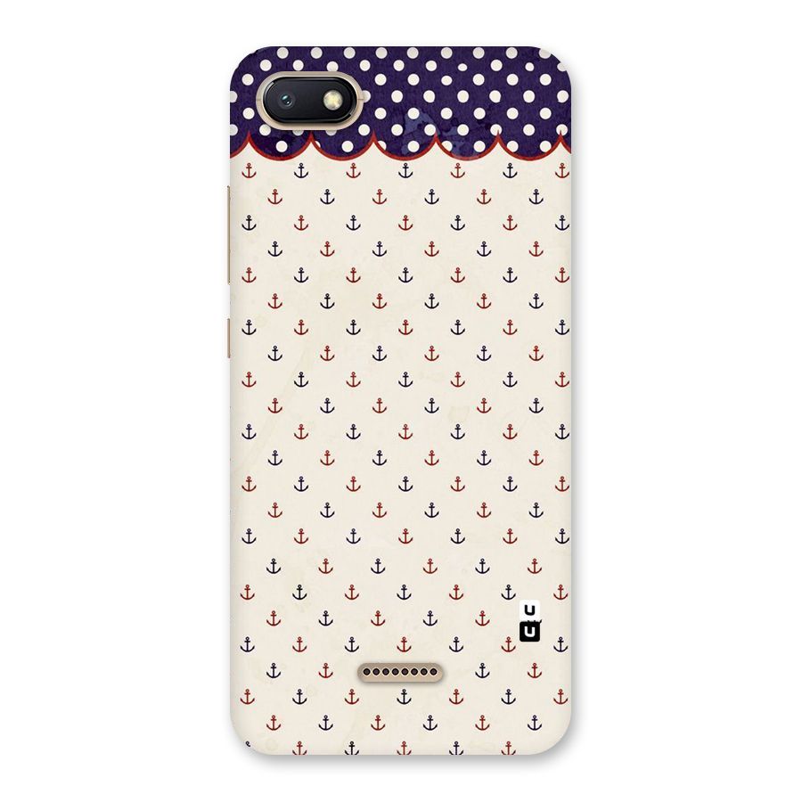 Polka Anchor Back Case for Redmi 6A