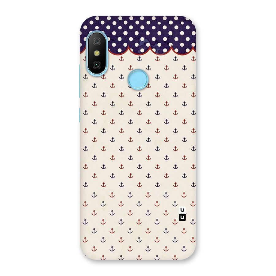 Polka Anchor Back Case for Redmi 6 Pro