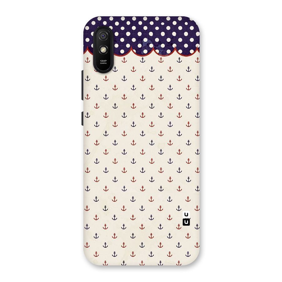 Polka Anchor Back Case for Redmi 9i