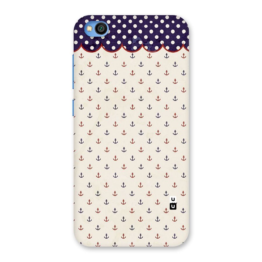 Polka Anchor Back Case for Redmi Go