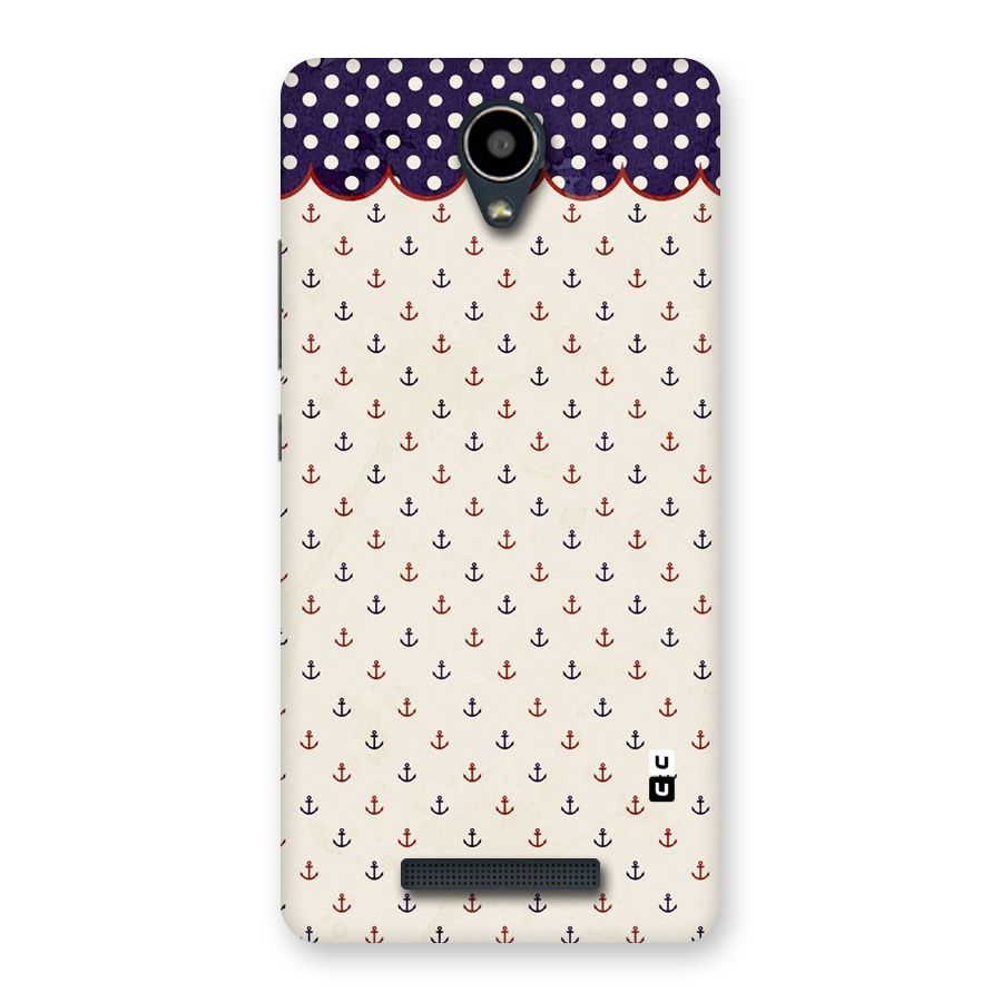 Polka Anchor Back Case for Redmi Note 2