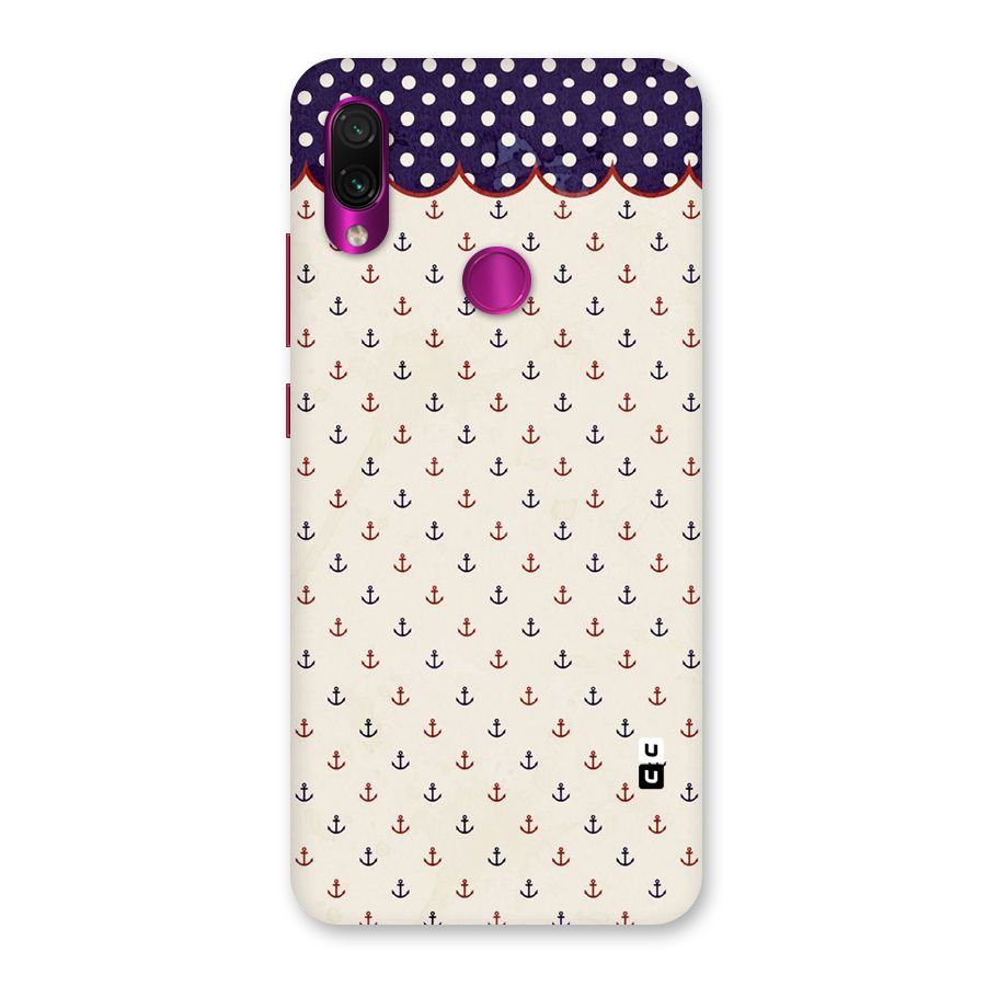 Polka Anchor Back Case for Redmi Note 7 Pro