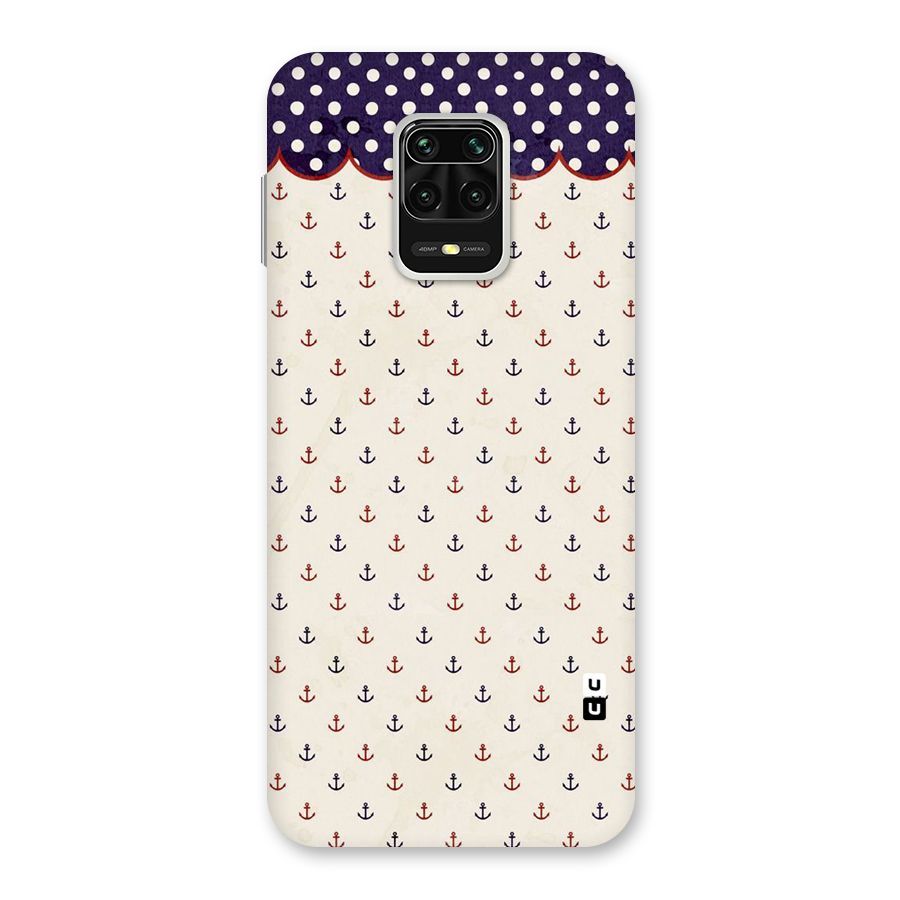 Polka Anchor Back Case for Redmi Note 9 Pro