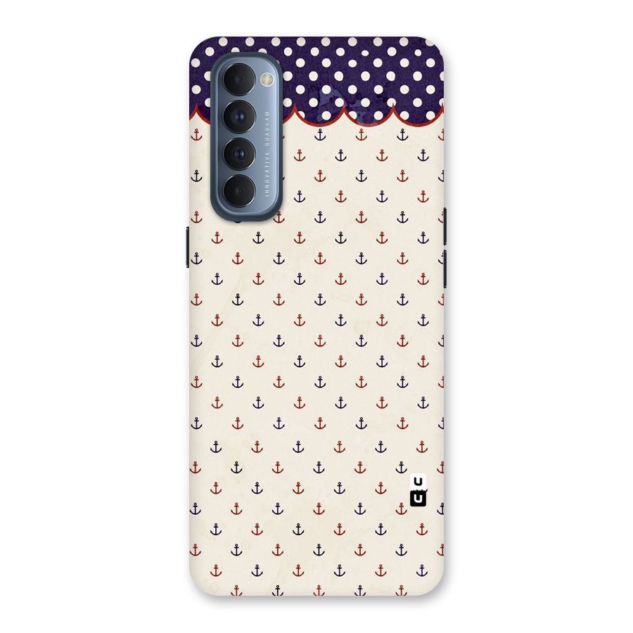 Polka Anchor Back Case for Reno4 Pro