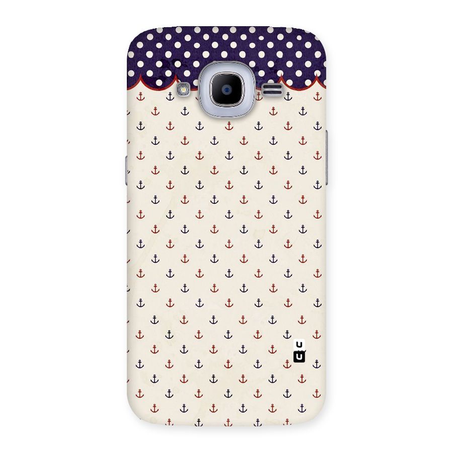 Polka Anchor Back Case for Samsung Galaxy J2 2016