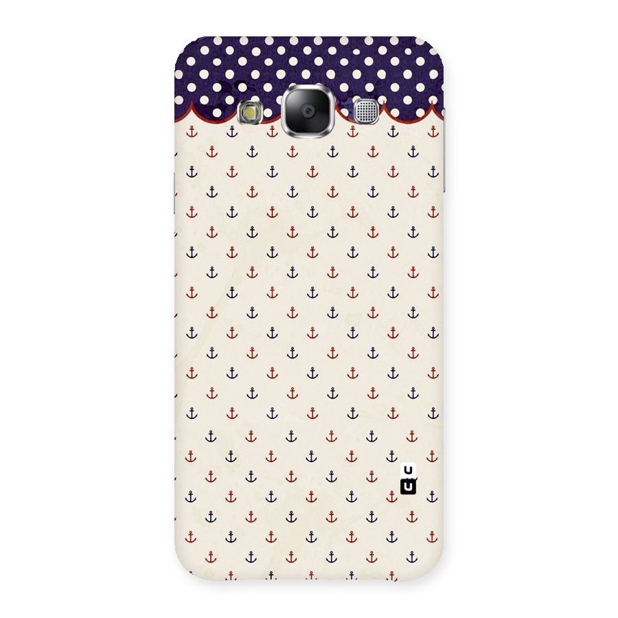 Polka Anchor Back Case for Samsung Galaxy E5