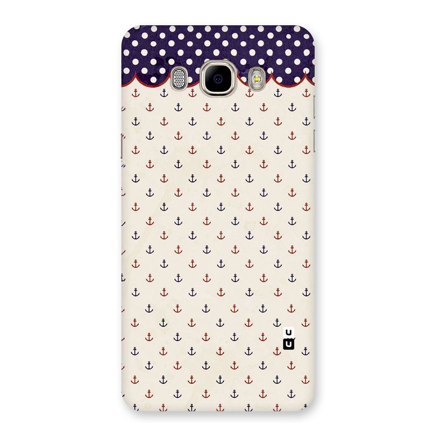 Polka Anchor Back Case for Samsung Galaxy J7 2016